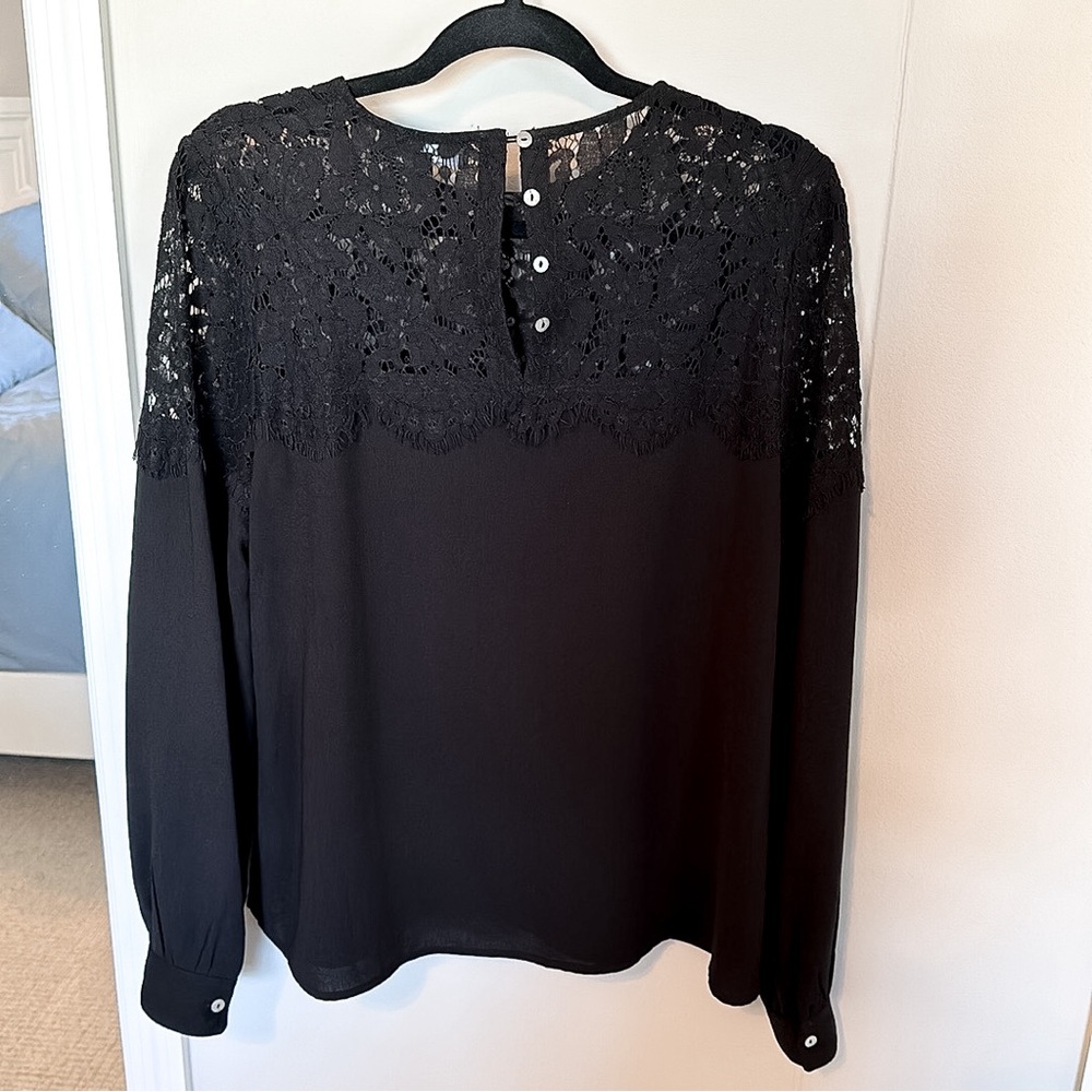 LULU’S | Picture This Black Long Sleeve Lace Top - Picture 13 of 13